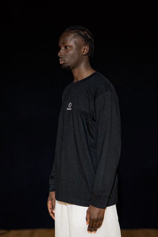 Tee-shirt à manches longues oversize noir