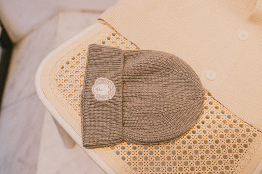 Bonnet en laine gris Moon Heather