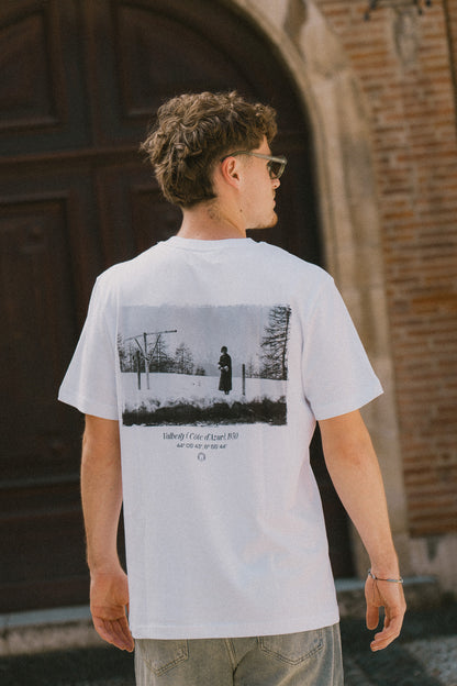 Tee shirt graphique Côte d'Azur blanc
