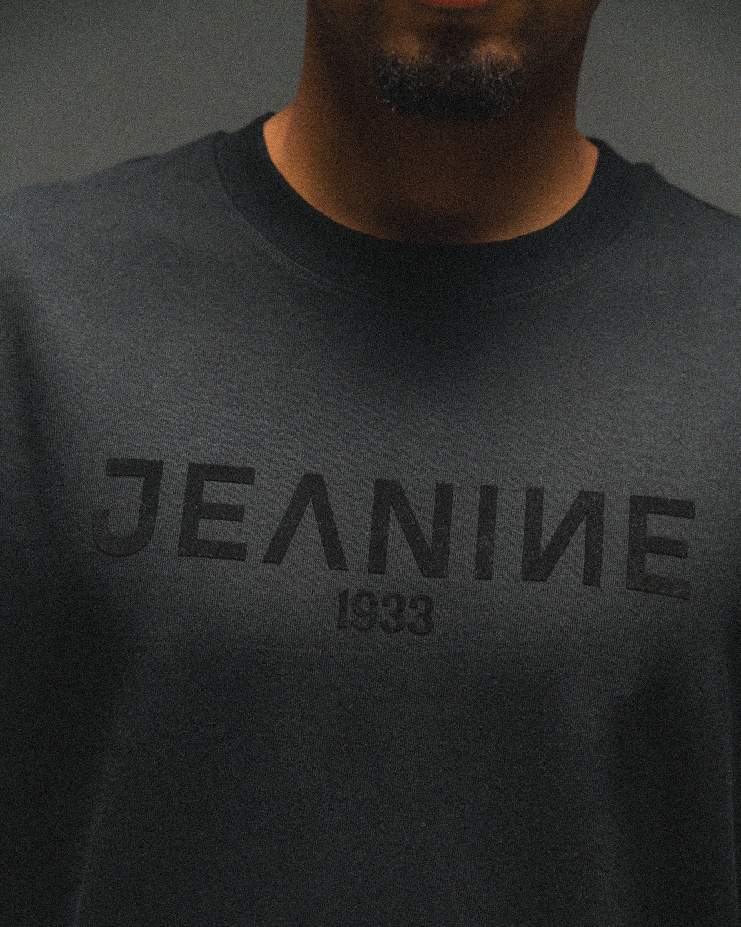 Tee-shirt Jeanine velours noir